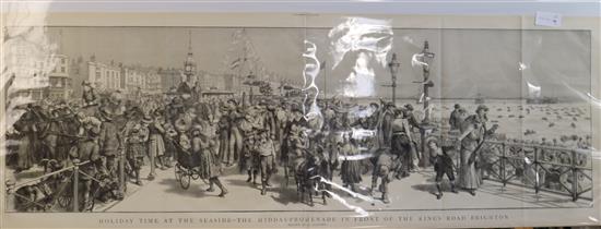 G. Durand Holiday Time at The Seaside ... Brighton, from I.L.N. all unframed